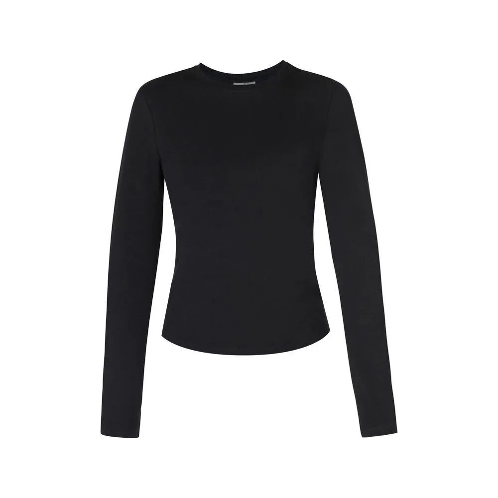 Sweaty Betty Essential Sculpt Long-Sleeve T-Shirt Black Medium